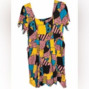 NWOT Disney Torrid Sally Stitches Patchwork dress